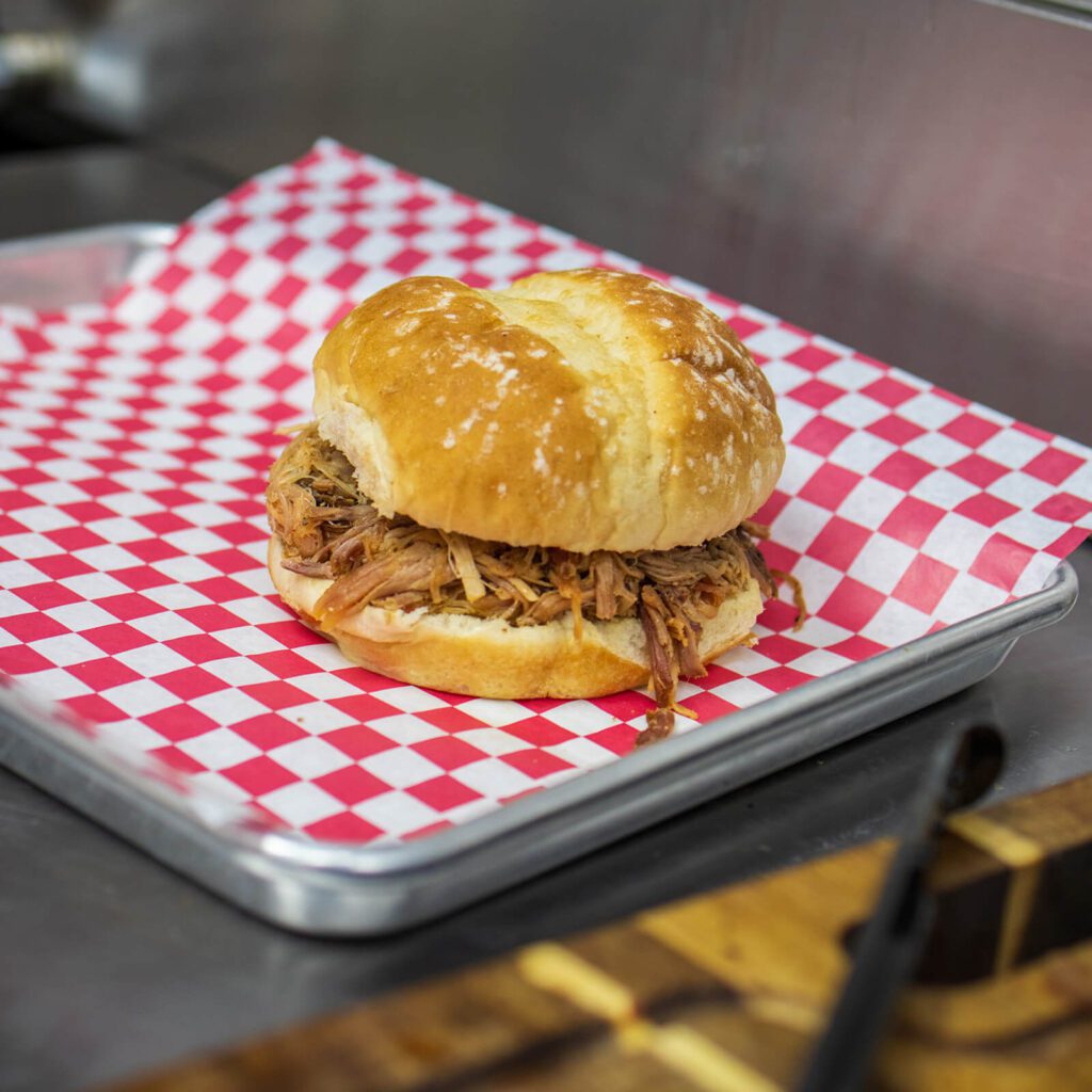 Craft barbeque sandwich Fayetteville Arkansas